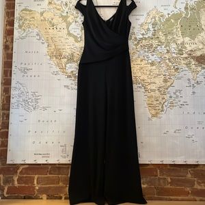 Ralph Lauren Black Off the Shoulder Jumpsuit Size 6
